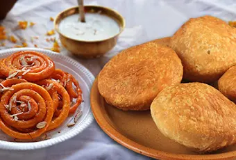 Kachori and Jalebi